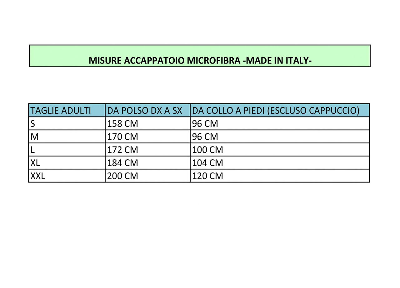 Accappatoio Microfibra Unisex In Tinta Unita Con Cappuccio Cintura e Tasche